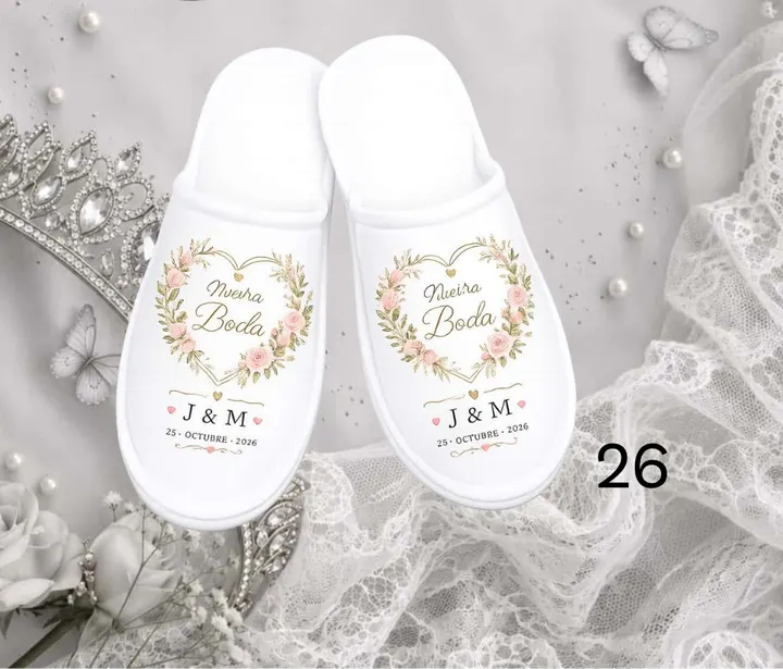 Pantufla boda · diseño 26