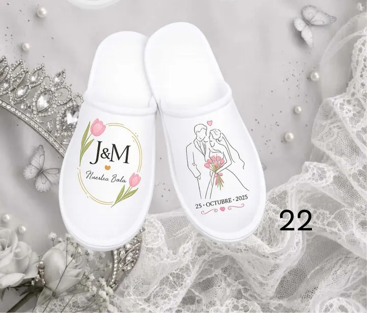 Pantufla boda · diseño 22