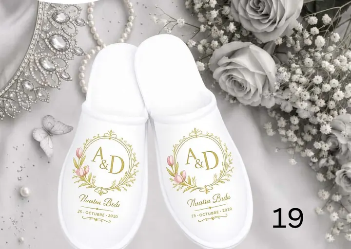 Pantufla boda · diseño 19