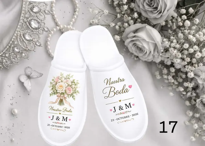 Pantufla boda · diseño 17